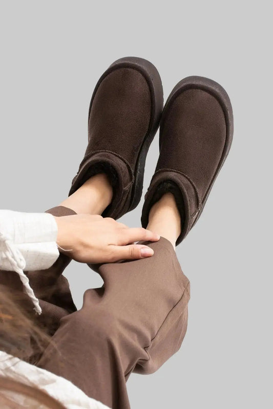 ULTRA MİNİ PLATFORM TABAN BOT - KAHVE Melodi Ayakkabı