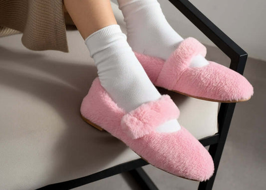 Peluş Ev Babeti–Tüylü Ultra Yumuşak Hafif Sıcak Konforlu Panduf Melodi Ayakkabı