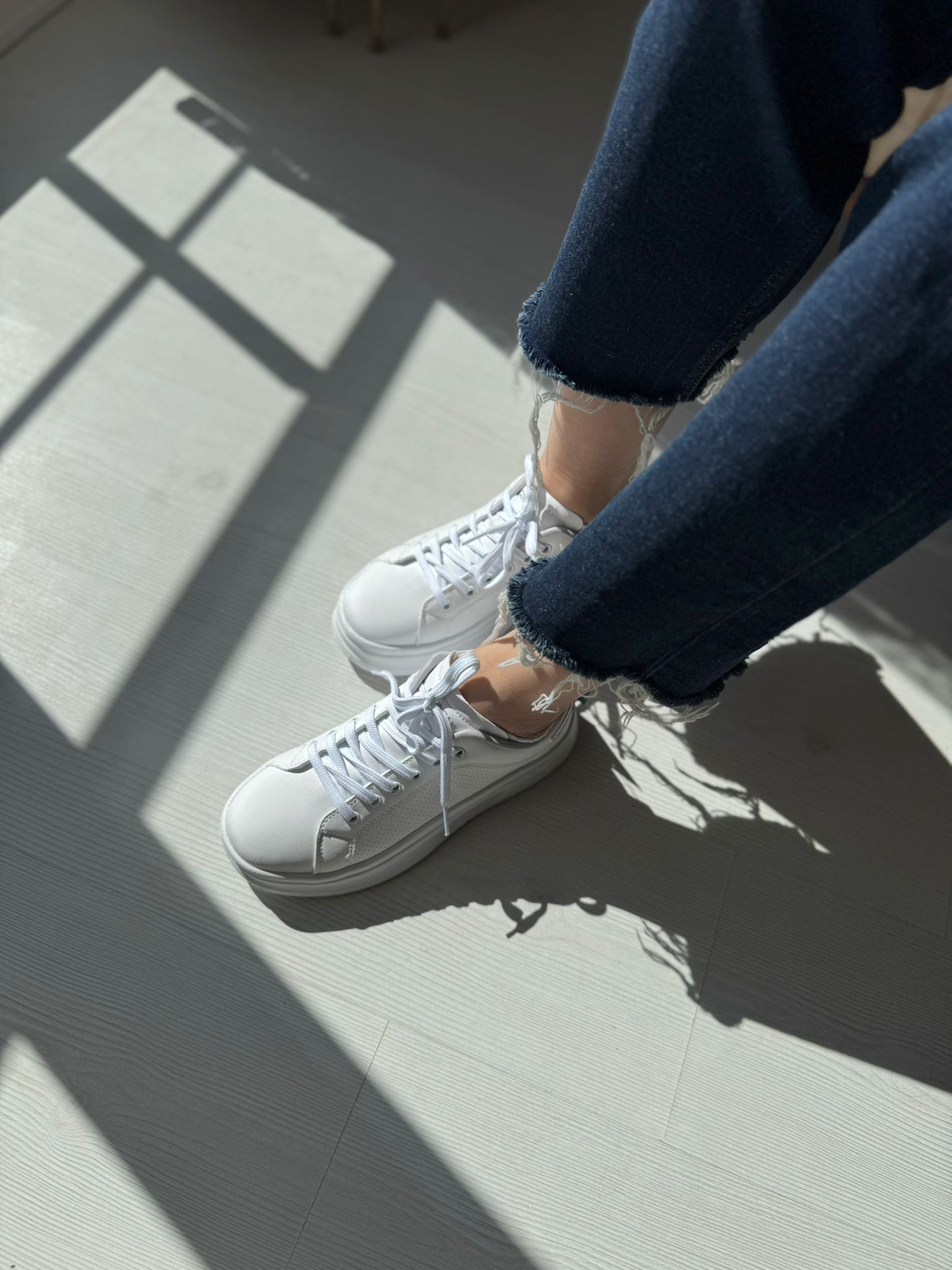 Fray Beyaz Günlük Spor Sneakers