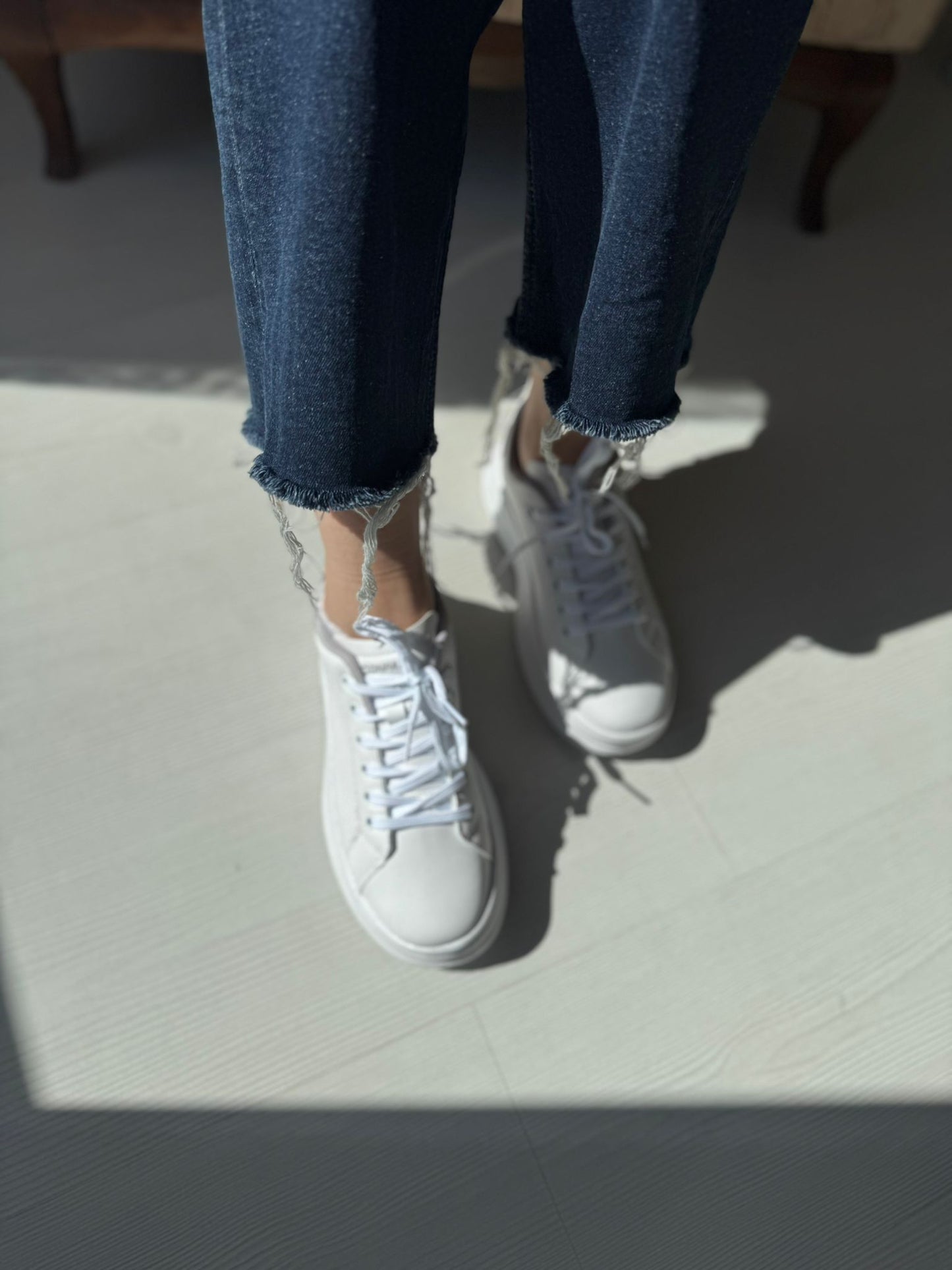 Fray Beyaz Günlük Spor Sneakers