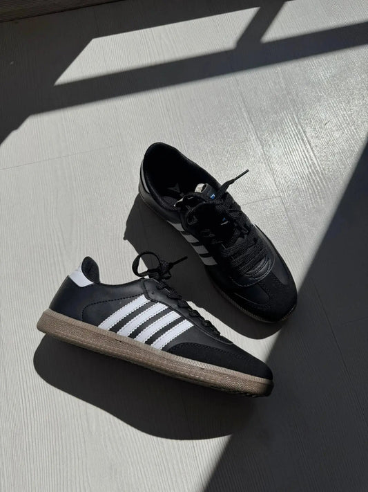 Samb Spor Ayakkabı Rahat Günlük Spor Ayakkabı - Siyah Beyaz Melodi Ayakkabı