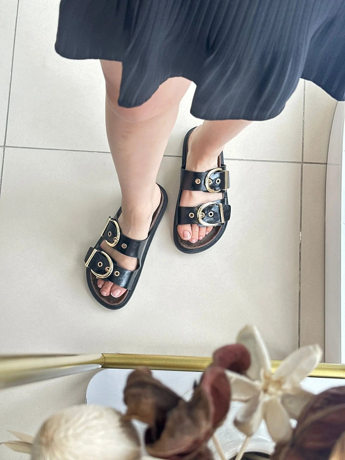 Laura Çift Toka Terlik Melodi Ayakkabı