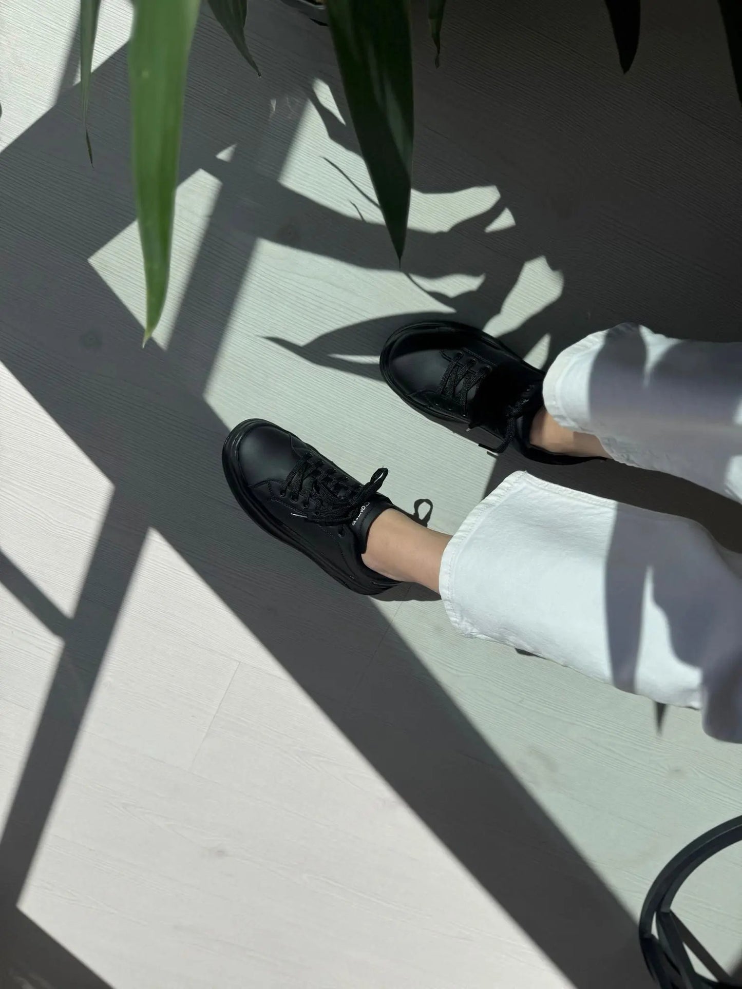 Fray SimSiyah Günlük Spor Sneakers Melodi Ayakkabı