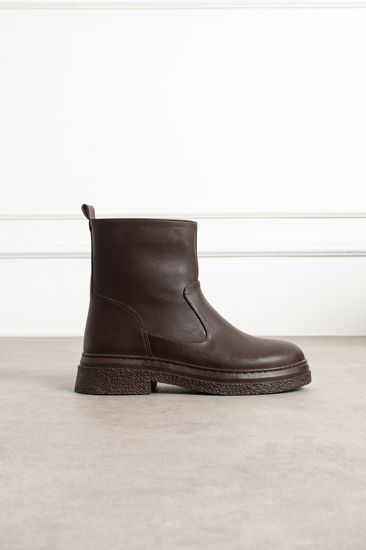 Arden Kadın Kahverengi Fermuarlı Bot Melodi Ayakkabı