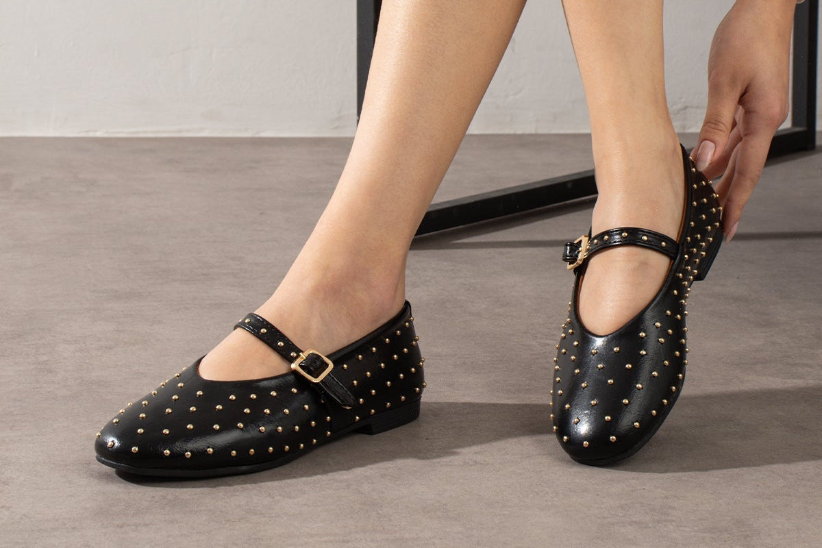 Stella Zımba Detaylı Kadın Babet Melodi Ayakkabı