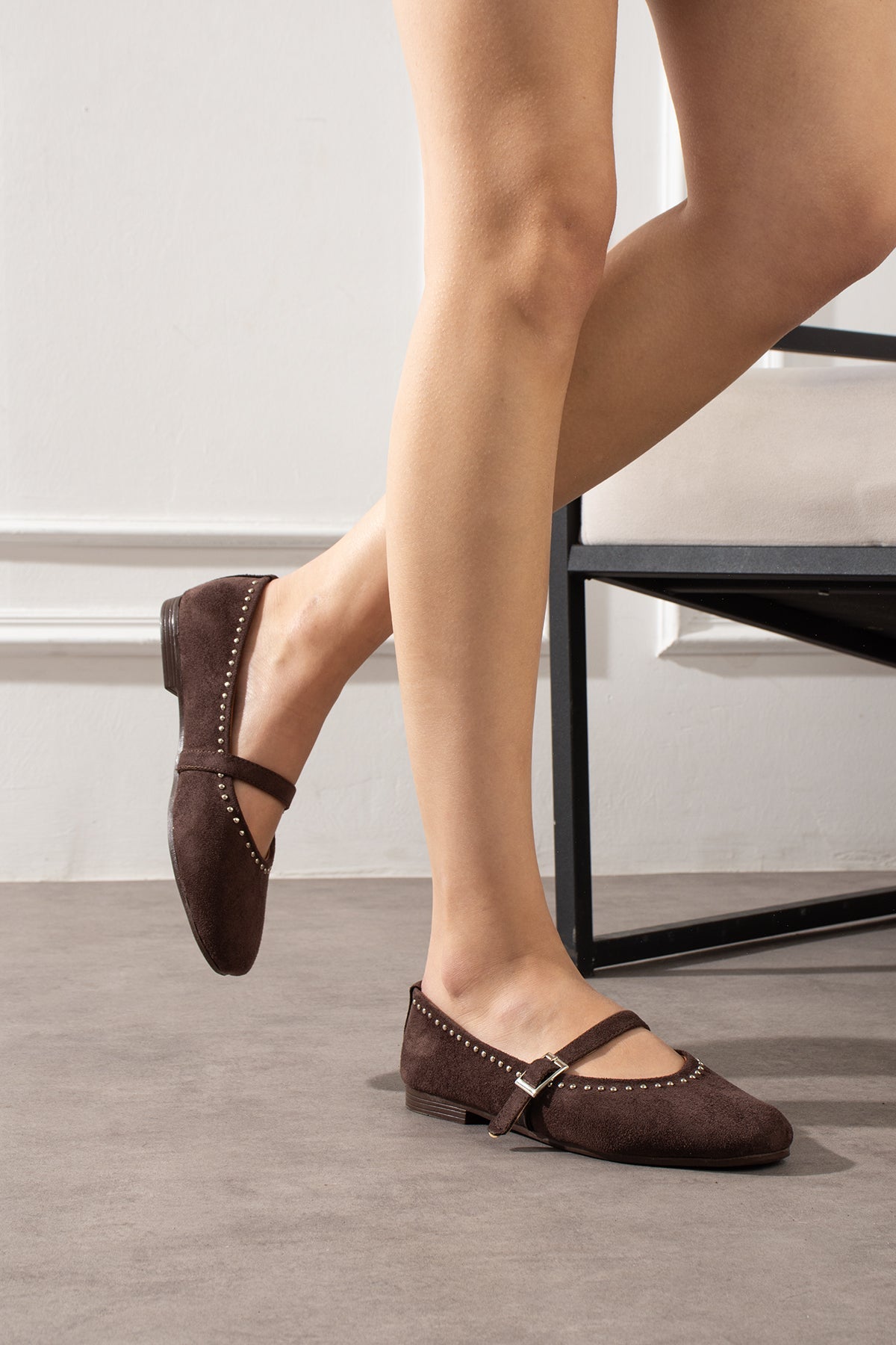 Milla Taş Detaylı Kadın Günlük Rahat Babet Melodi Ayakkabı