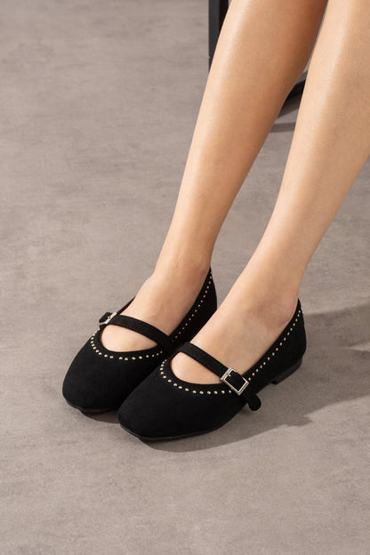 Milla Taş Detaylı Kadın Günlük Rahat Babet Melodi Ayakkabı