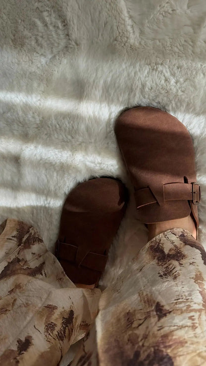 Sabo Önü Kapalı Mantar Taban Terlik - TABA Melodi Ayakkabı