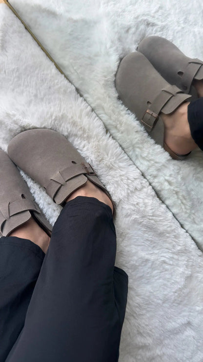 Sabo Önü Kapalı Mantar Taban Terlik Melodi Ayakkabı