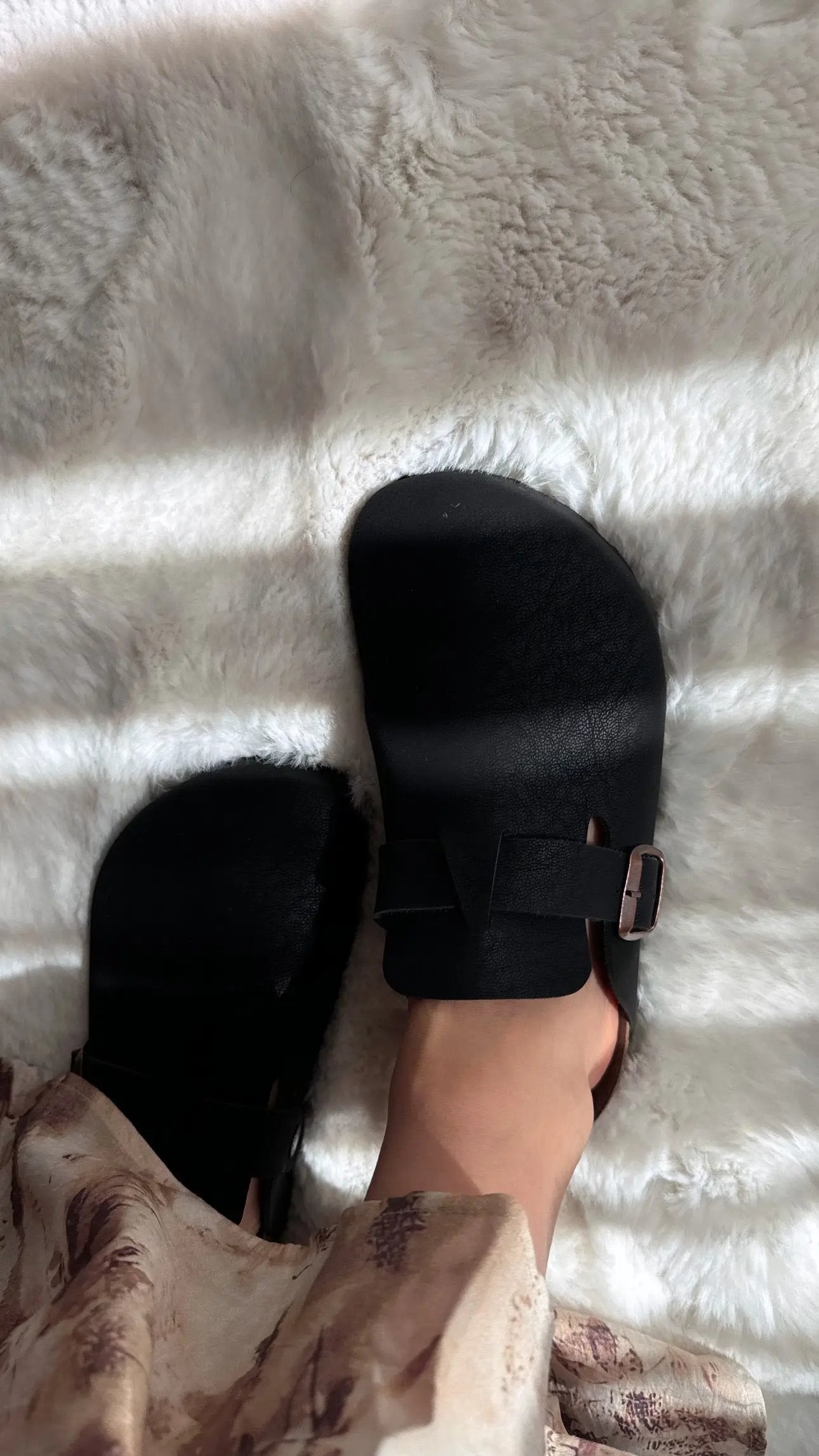 Sabo Önü Kapalı Mantar Taban Terlik Melodi Ayakkabı