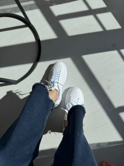 Fray Beyaz Günlük Spor Sneakers