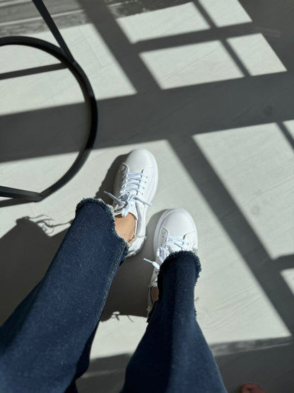 Fray Beyaz Günlük Spor Sneakers