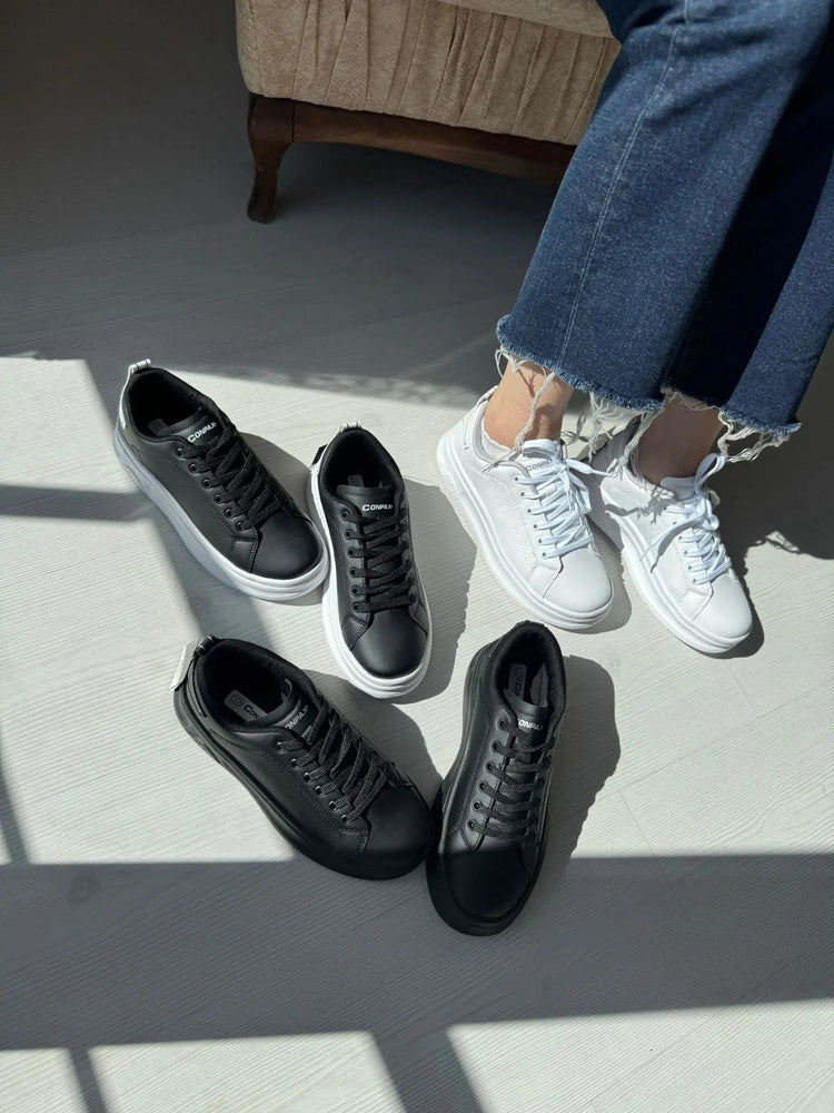 Fray Beyaz Günlük Spor Sneakers Melodi Ayakkabı