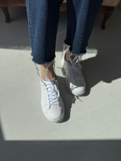 Fray Beyaz Günlük Spor Sneakers