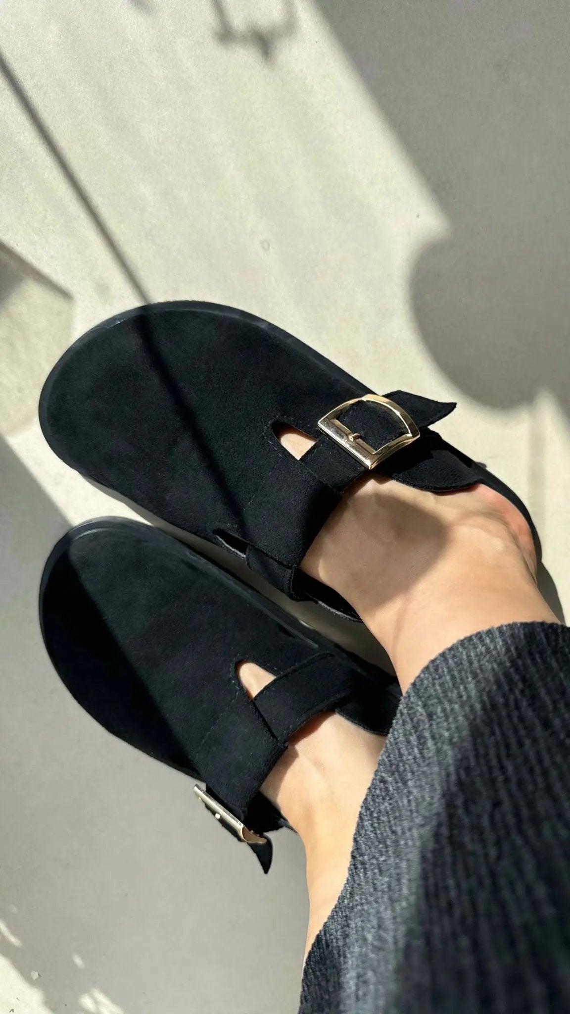 Melodi Ayakkabı Lumi El Yapımı Bej Tokalı Kadın Terlik – Günlük Şıklık ve Konfor Melodiayakkabı