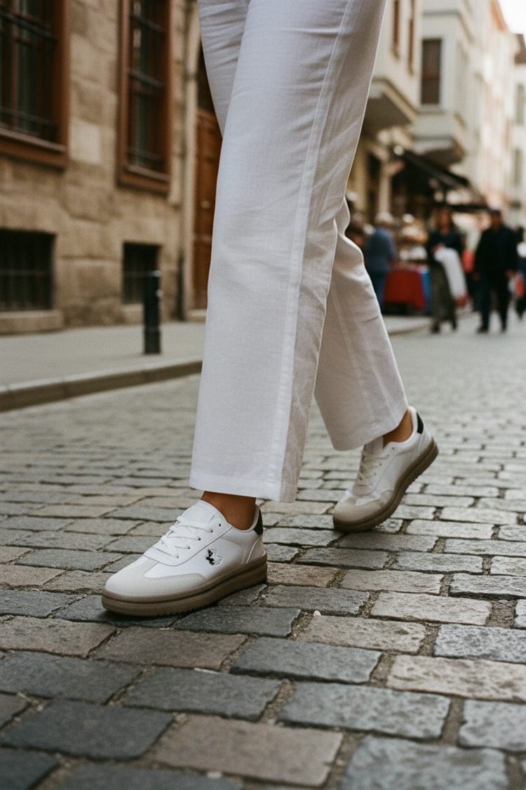 Riviera polo kadın sneaker beyaz - görsel 2