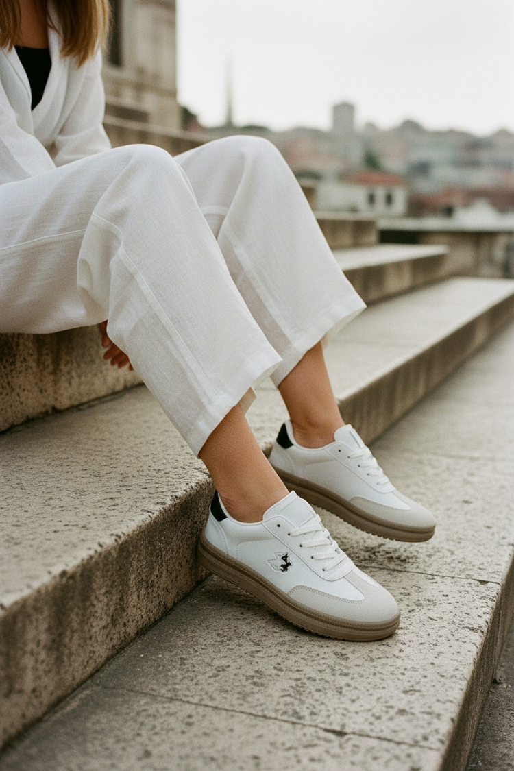 Riviera polo kadın sneaker beyaz - görsel 1