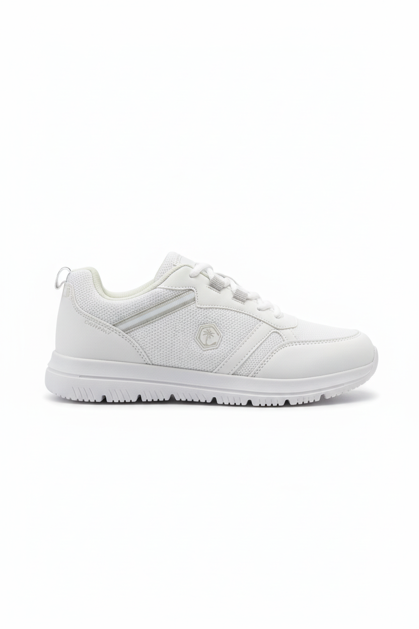 Günlük rahat ortopedik kadın sneakers beyaz