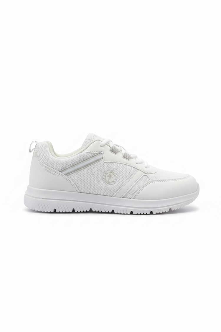Günlük rahat ortopedik kadın sneakers beyaz