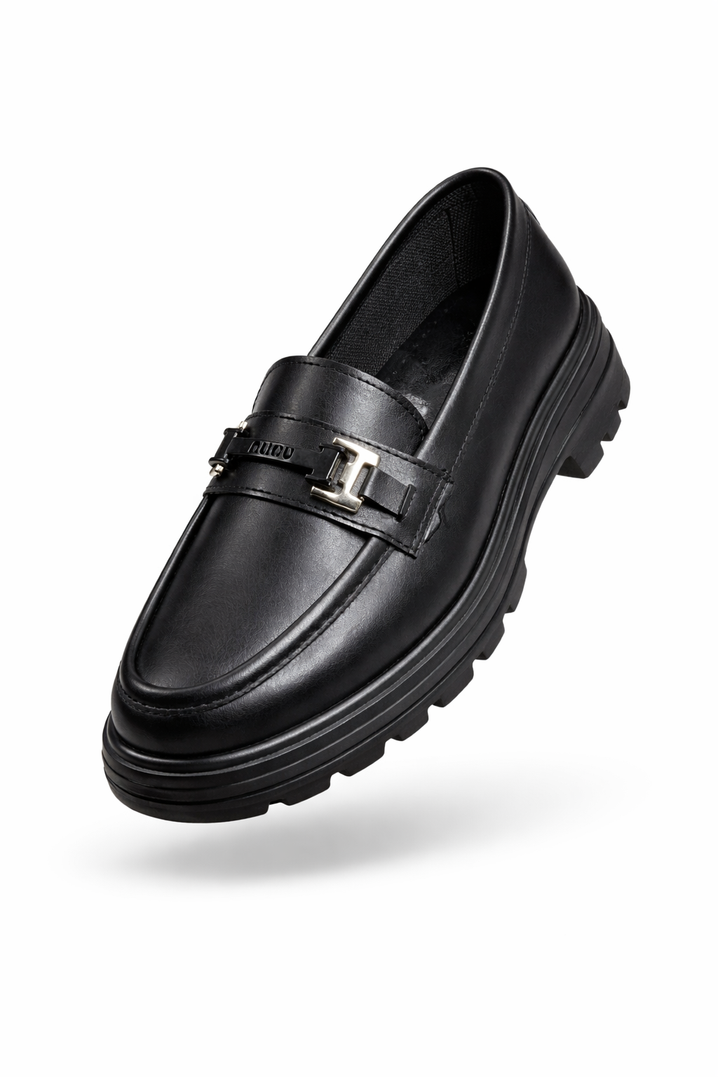 Rugan Tokalı Kadın Loafer Ayakkabı - Siyah Melodi Ayakkabı