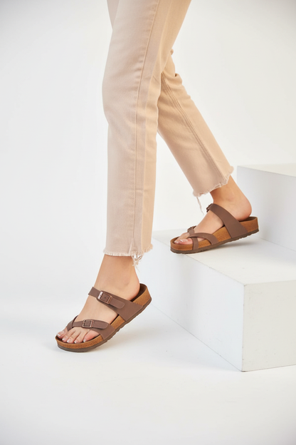 Kahverengi Sandalet 1