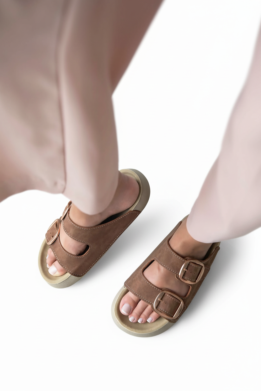 Kahverengi Terlik 1 - Pantolon Görünür