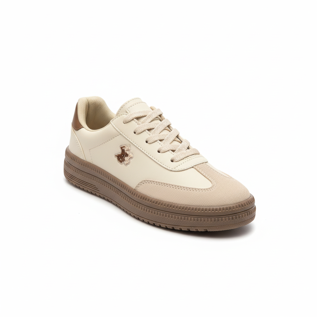 Riviera polo kadın sneaker krem - görsel 2