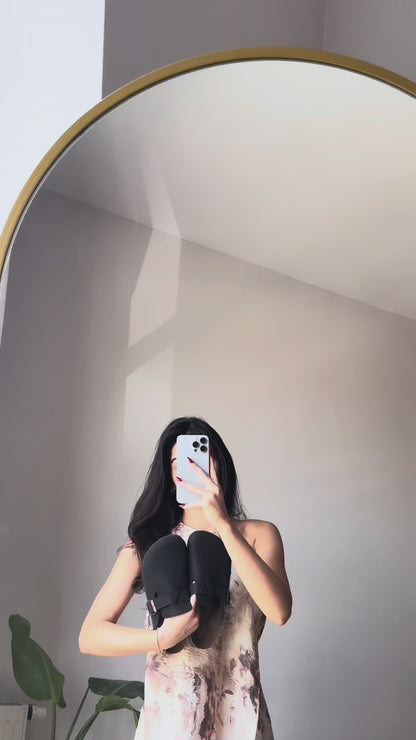 Sabo Önü Kapalı Mantar Taban Terlik - Siyah