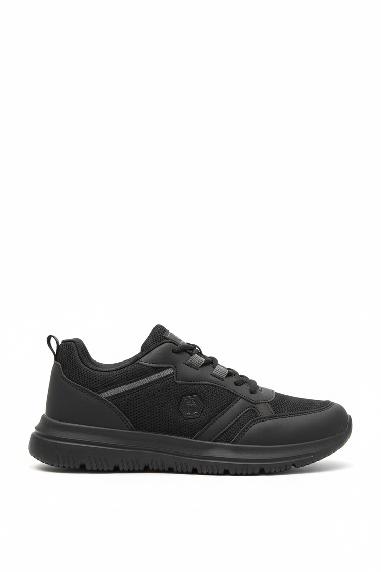 Günlük rahat ortopedik kadın sneakers siyah
